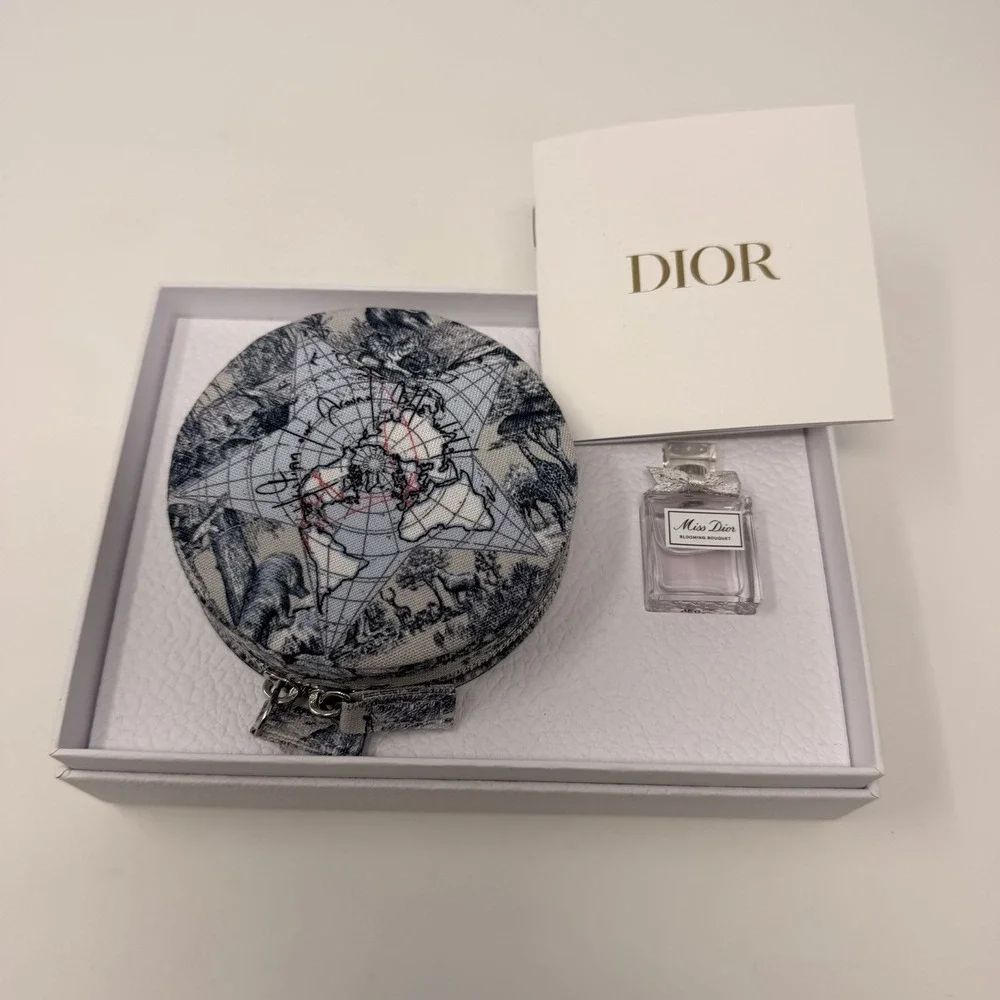 DIOR Around The World Travel Jewelry Case & Miss Dior Blooming Bouquet Gift Set